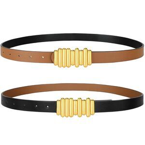 5675 Skinny Reversible Belts For Women, Two-in-one Women Thin Belt